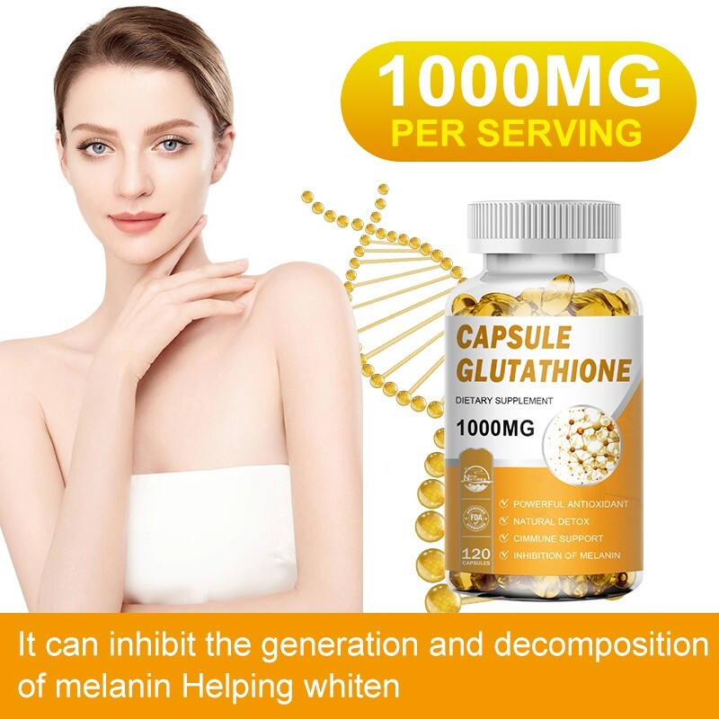 Liposomal Glutathione Gummies 1000mg Skin Whitening Liver Antioxidant Support