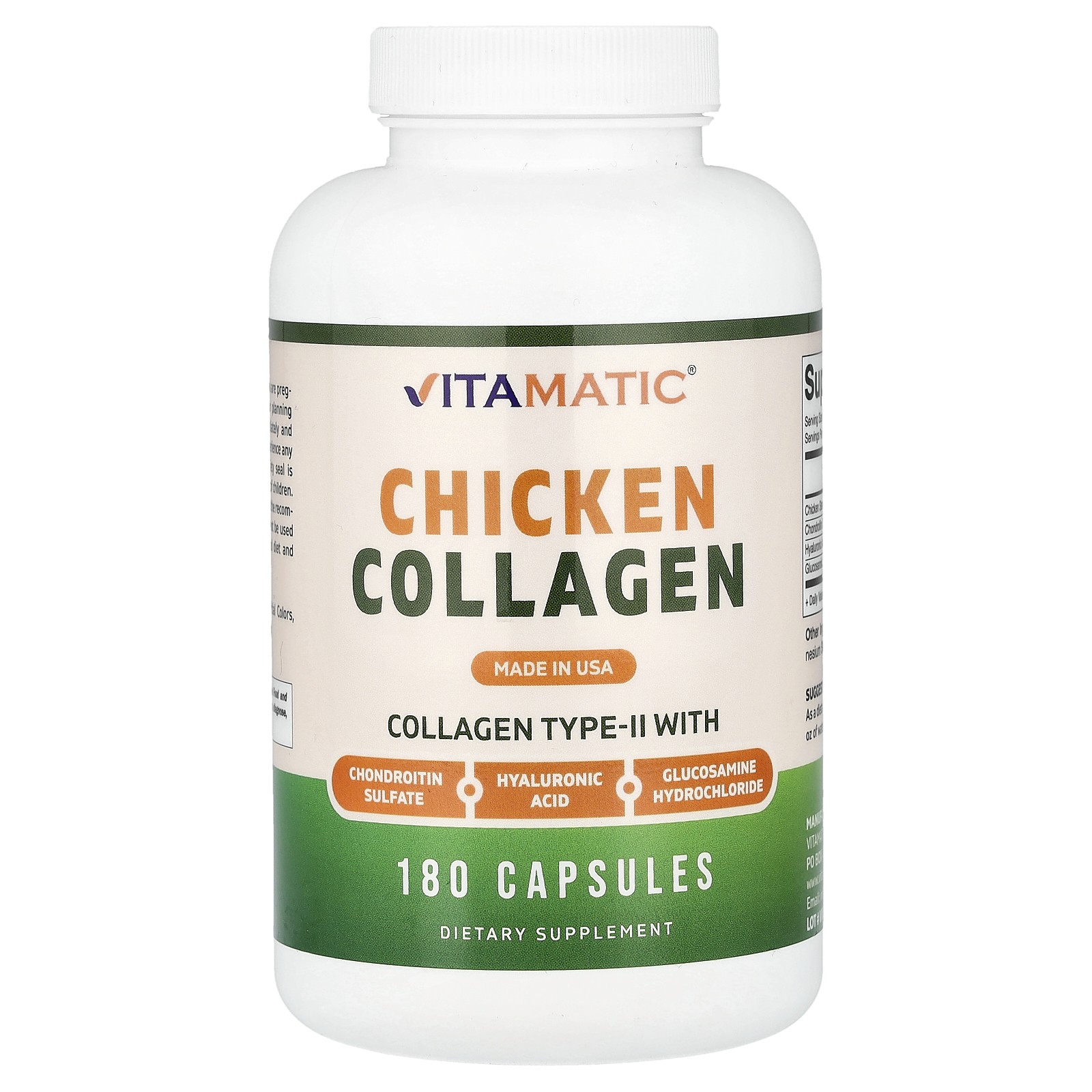 Chicken Collagen, 180 Capsules