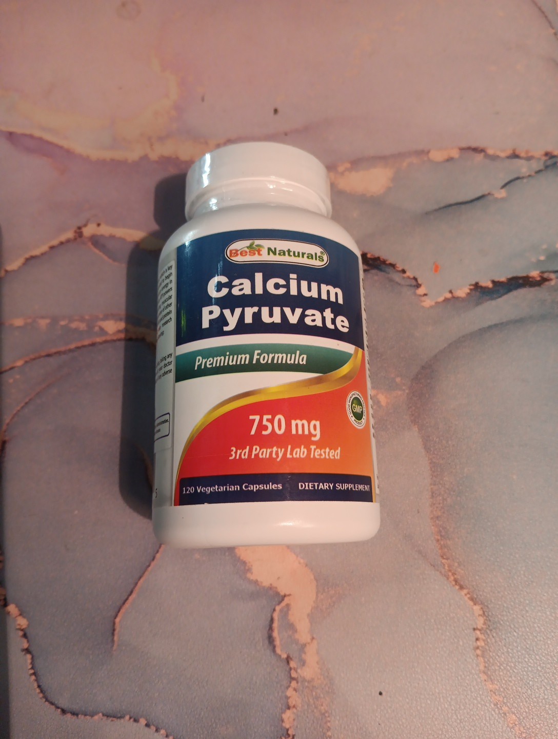 Calcium Pyruvate Premium Formula 750 mg 3rd Party Lab Tested Dietary Supplement