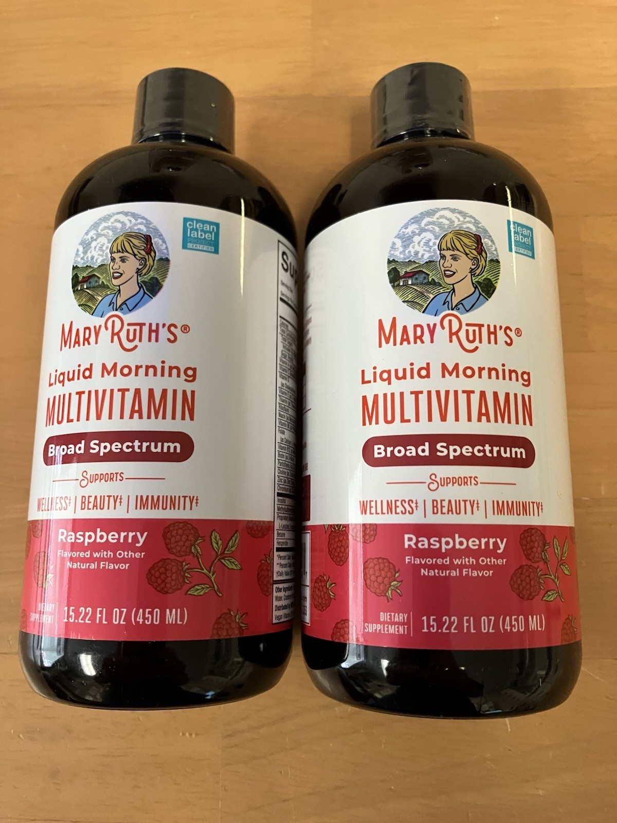(2)Mary Ruth’s Liquid Morning Multi-Vitamin Broad Spectrum Supplement, Raspberry