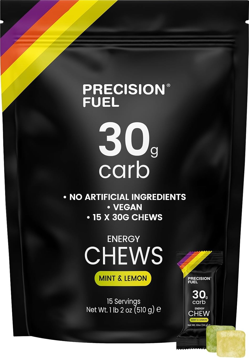 Precision Fuel PF30 Chew Energy Chews – Carbohydrate Fuel for Endurance,Lightwei