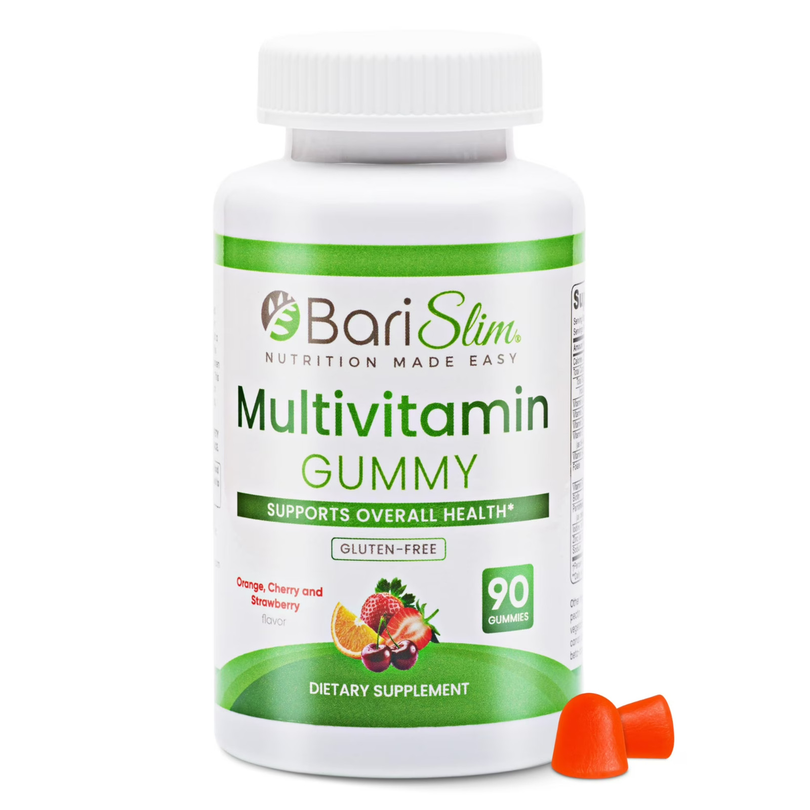 BariSlim Multivitamin Gummies Bariatric Vitamins Gummy Supplement 90 Fruit Chews
