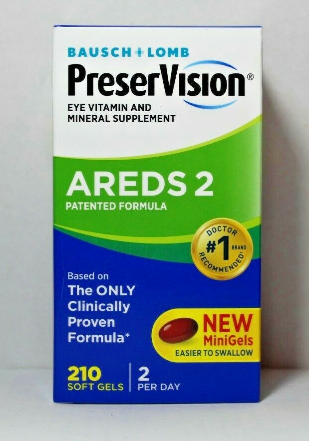 Bausch + Lomb PreserVision AREDS 2 Formula 210 Softgels *Eye Vitamin & Mineral*