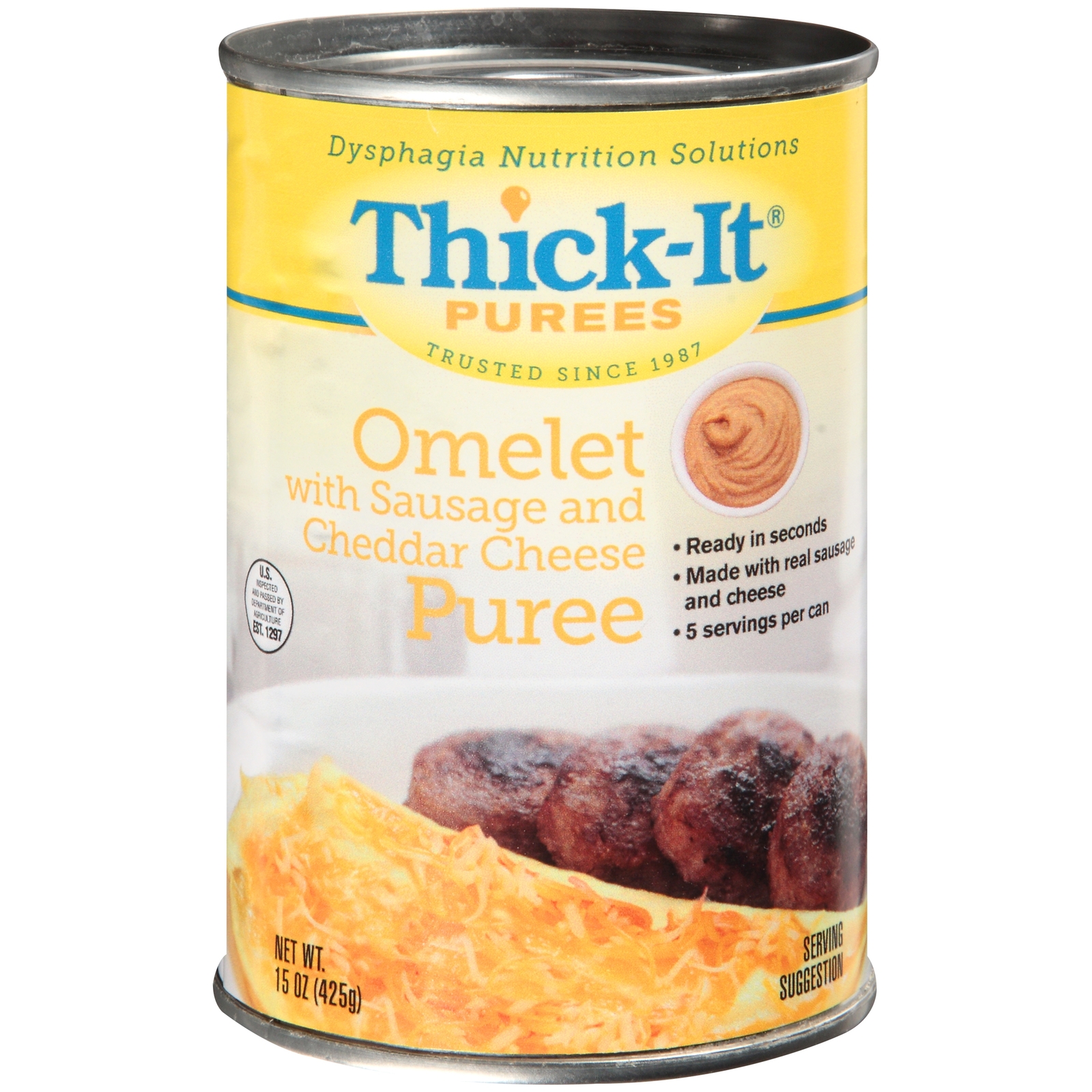 Thick-It Thickened Food Sausage / Cheese Omelet Flavor 15 oz. Can