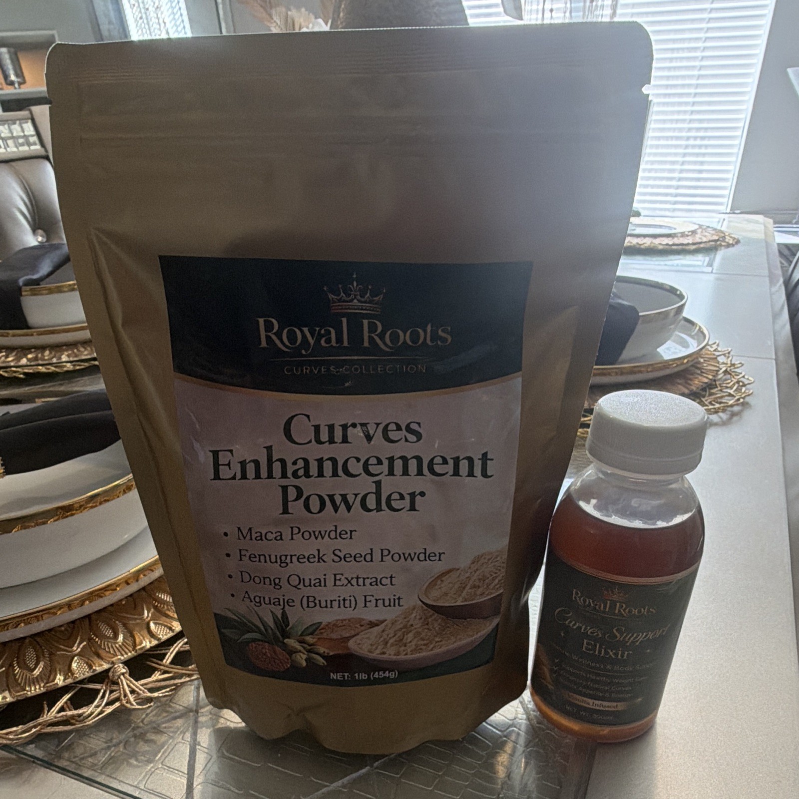Royal Roots Curves Enhancement Powder 1 lb (454g) Maca Fenugreek Aguaje
