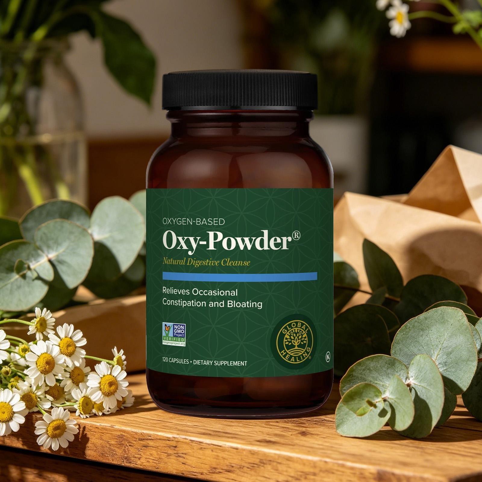 Oxy Powder Colon Cleanse & Natural Detox Pills For Constipation Relief – 120 Ct.