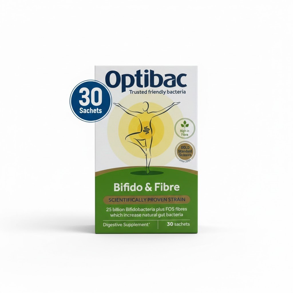 Optibac Bifido & Fibre 30 sachets （EXP：10/MAR/2028）
