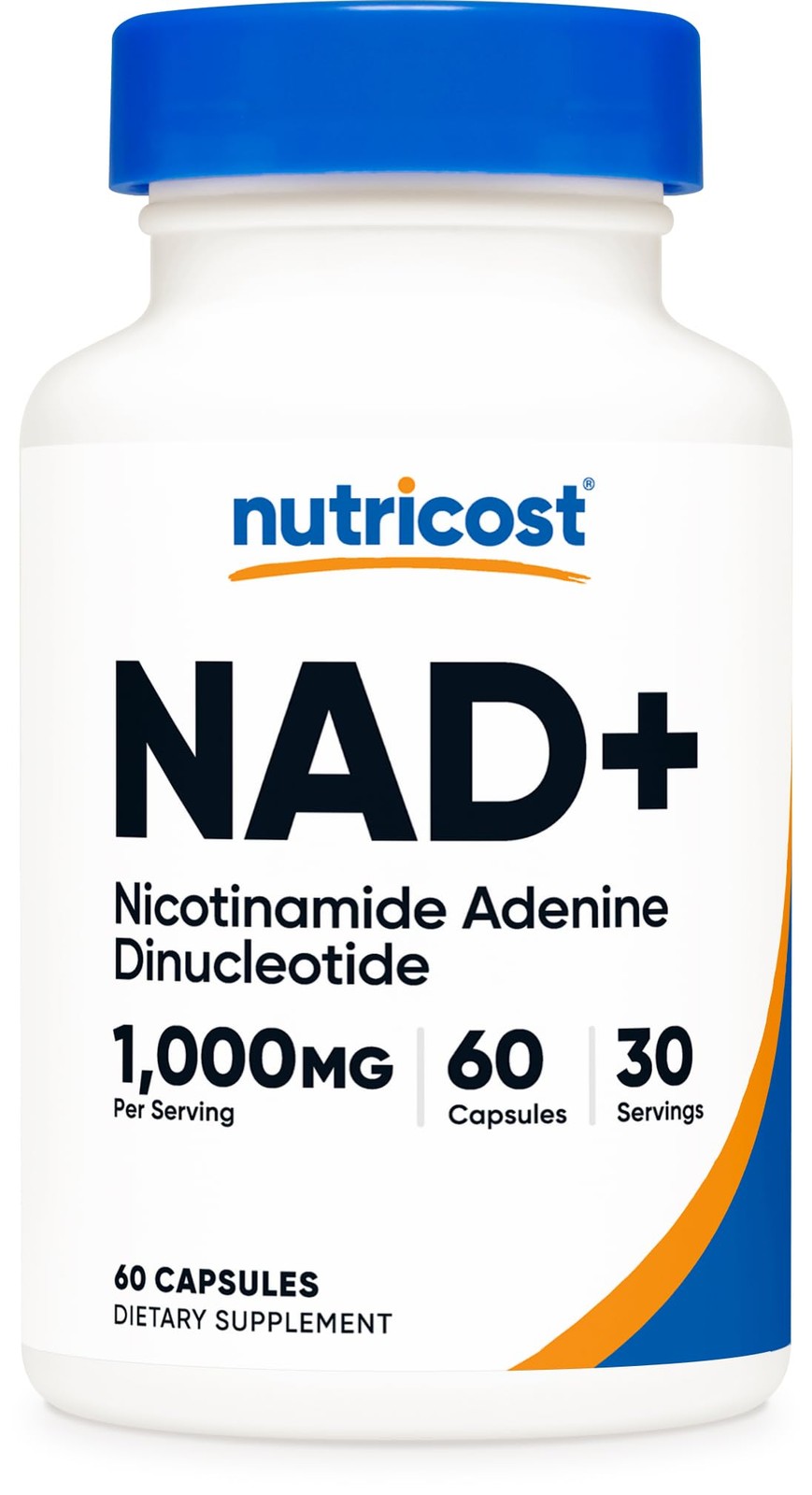 Nutricost NAD+ Supplement (1,000mg) 60 Capsules – 60 Count (Pack of 1)