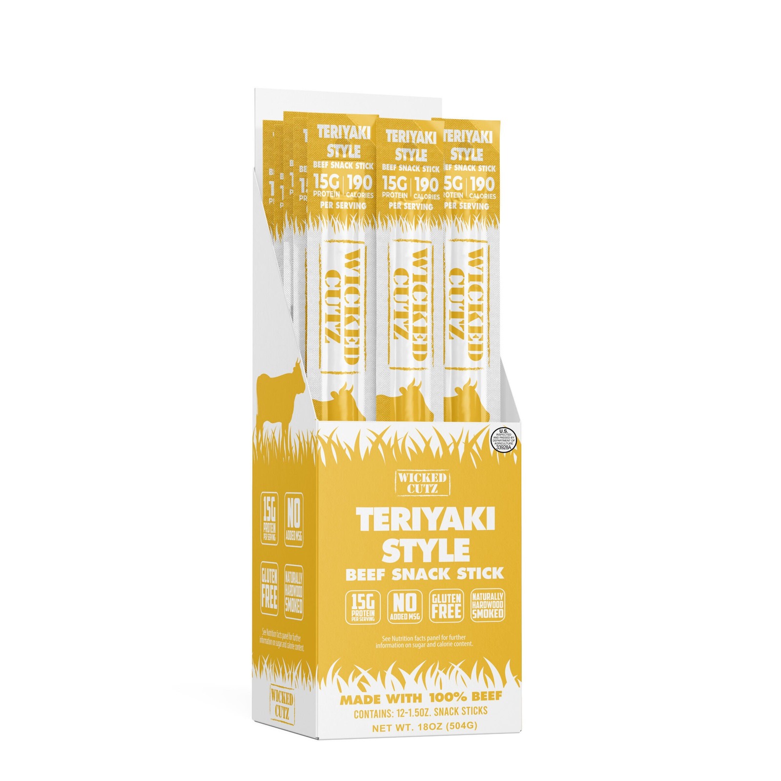 Beef Sticks – Teriyaki (12 Sticks)