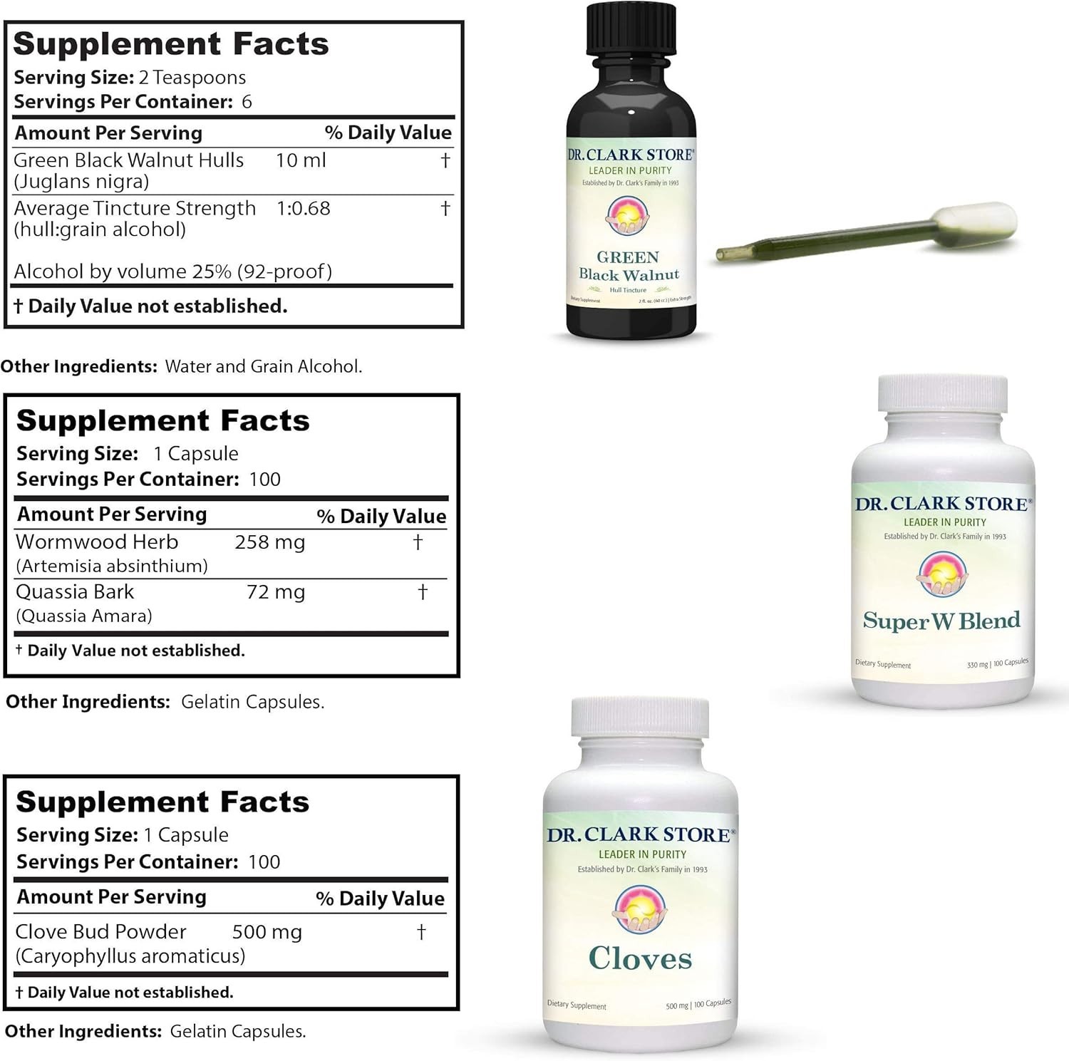 Intestine Support & Cleanse Kit with Green Tincture for Optimal Digestive Health