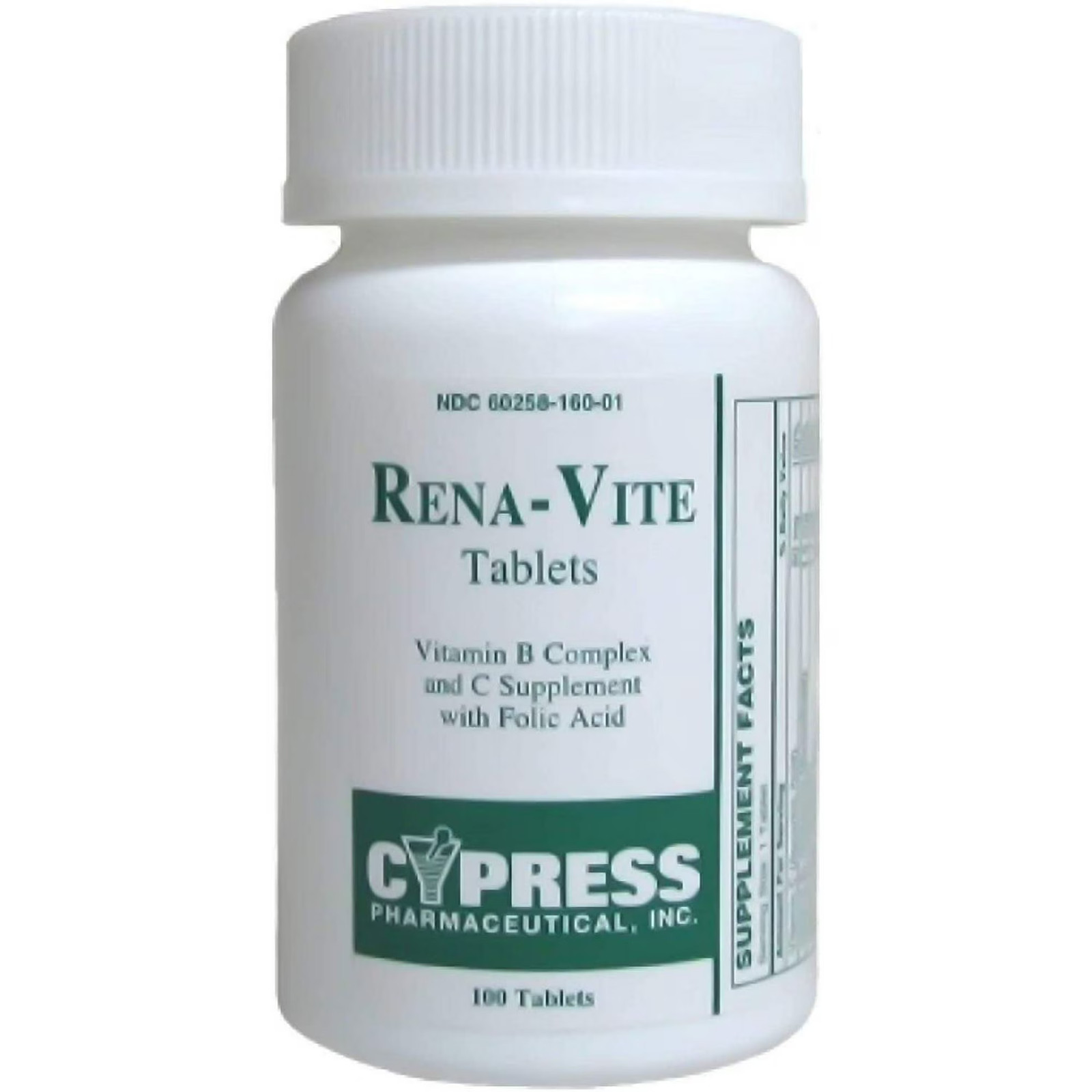 Cypress Pharmaceuticals Rena-Vite Vitamins Tablets 100 Count Pack of 3