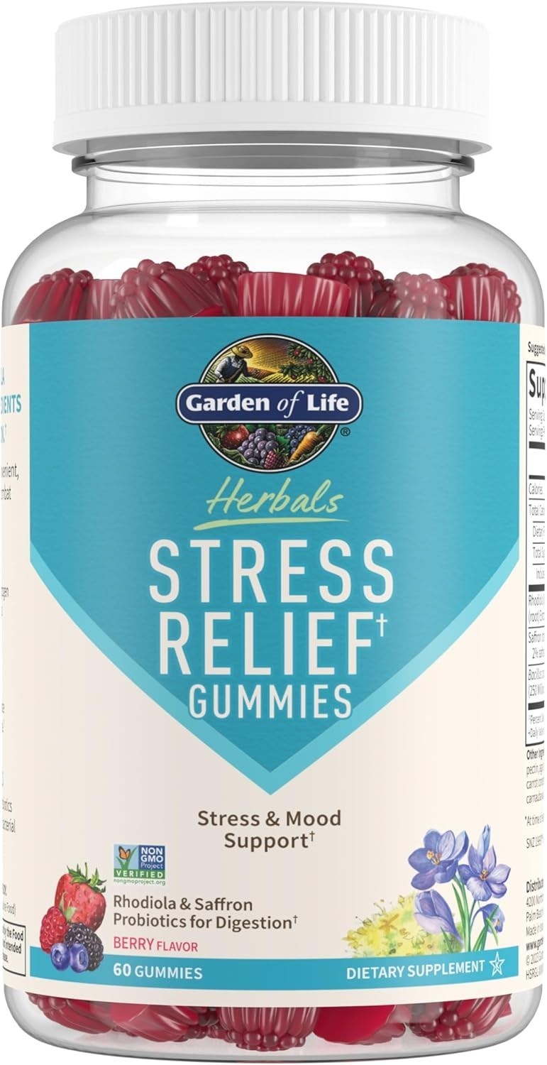 Garden of Life Herbals Stress Relief Gummies Berry 60 Gummies (EXP: 07/25)
