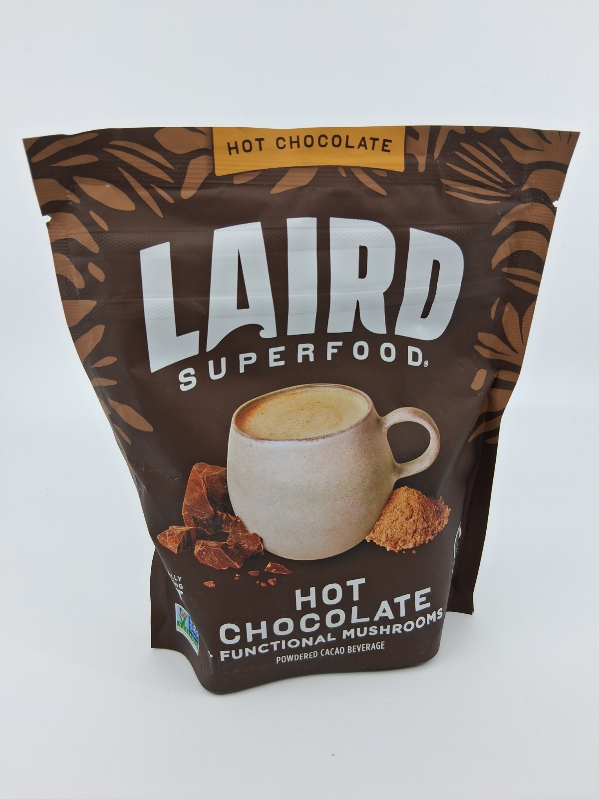 Laird Superfood Hot Chocolate + Mushrooms – 8 oz, 7 servings BB 3/2027