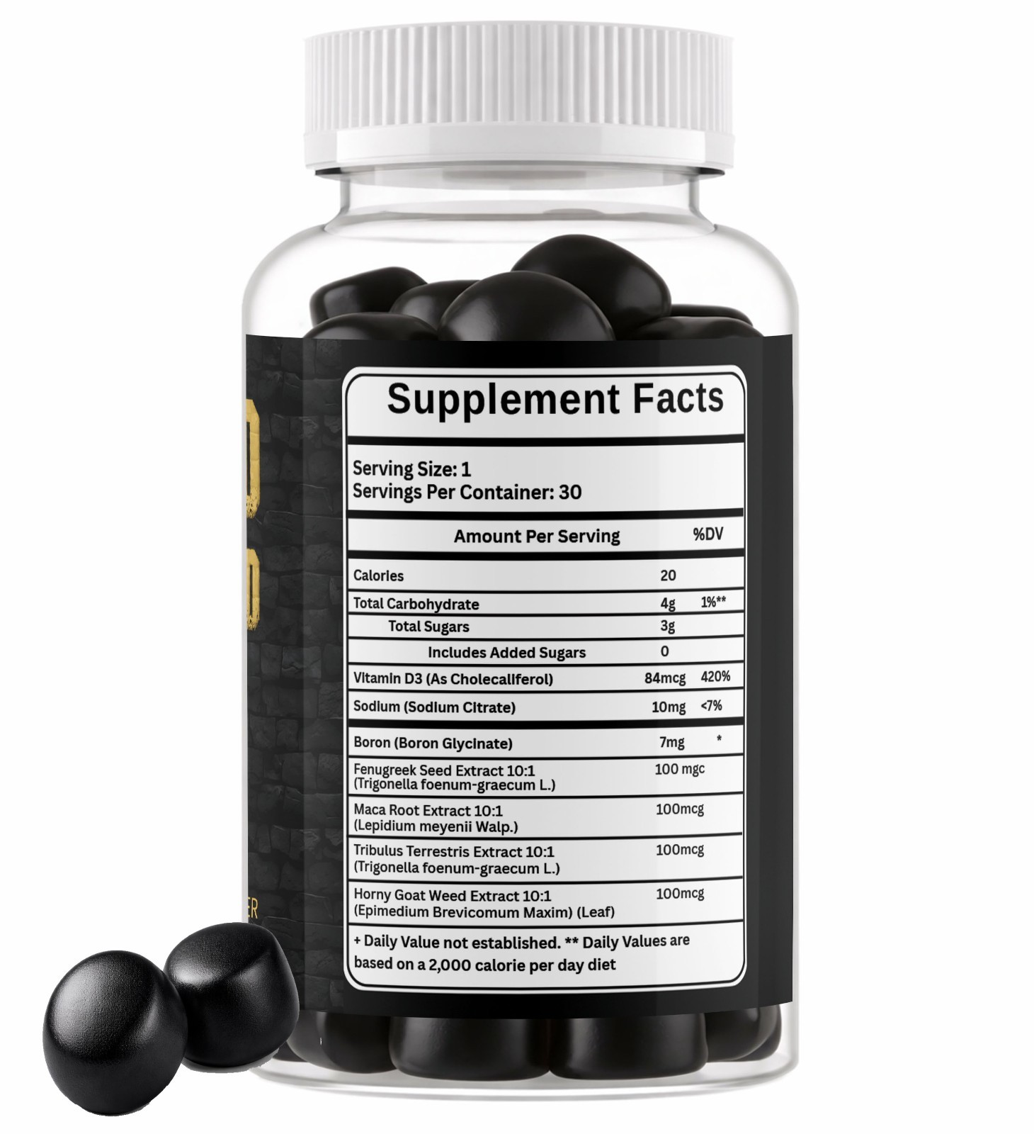(3 Pack) Pro hard Gold Gummies Men Performance Enhancement Formula 30ct