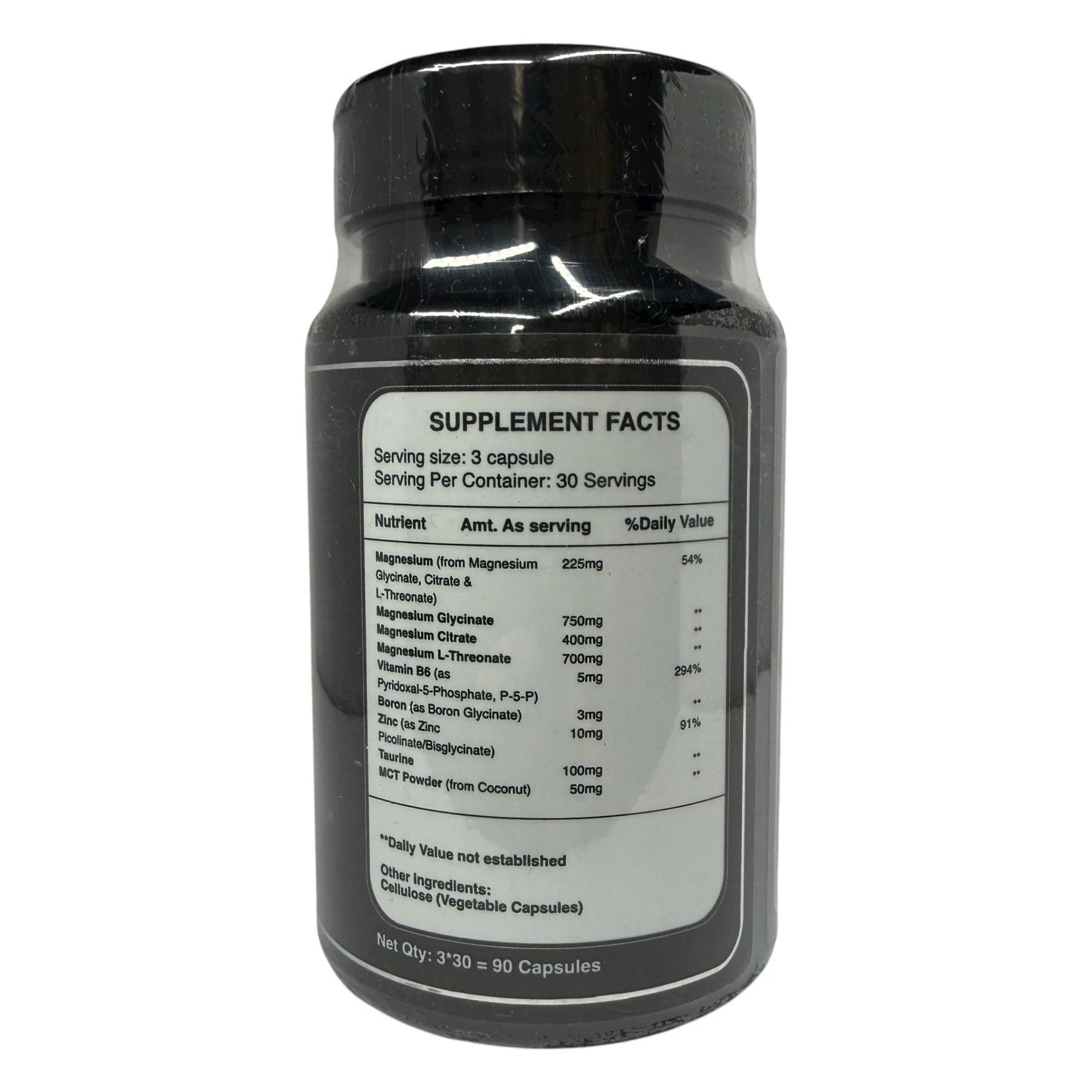 Bargad PureMag+ 225mg Magnesium Glycinate Citrate L-Threonate – 90 Caps