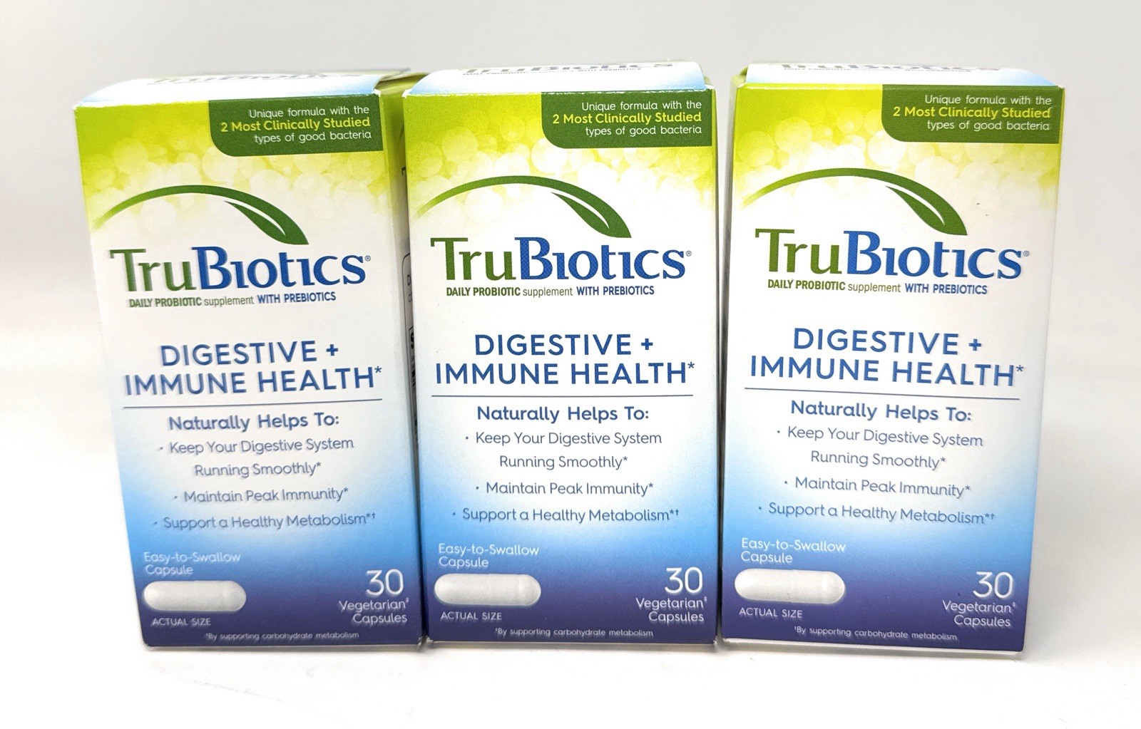 3~TruBiotics DIGESTIVE & IMMUNE HEALTH Daily Probiotic 30ea exp 09/27 NEW/SEALED