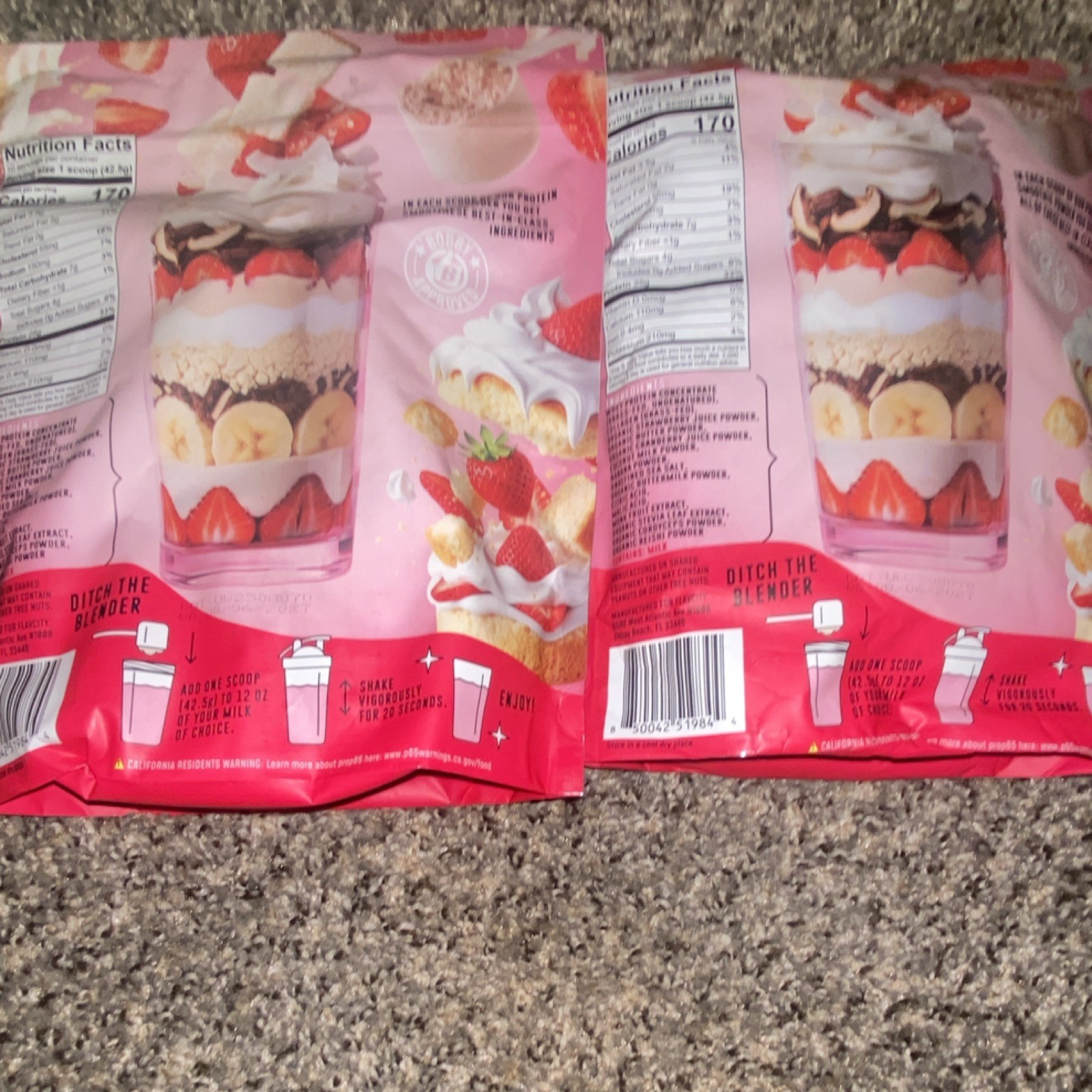 FlavCity Strawberry Shortcake All-in-One Protein Powder Whey Collagen 14.99oz