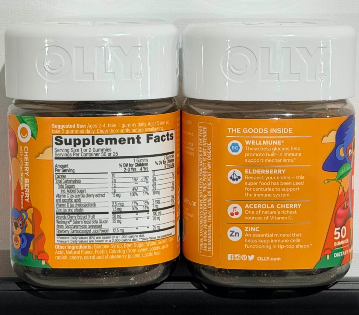 Olly Kids Immunity Gummies | 6 Pack | Exp. 08/2025