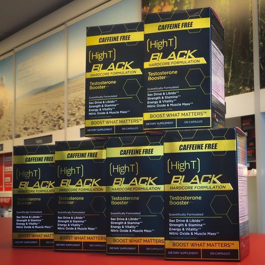 High T Black Caffeine Free – Testosterone Booster- 120 Capsules