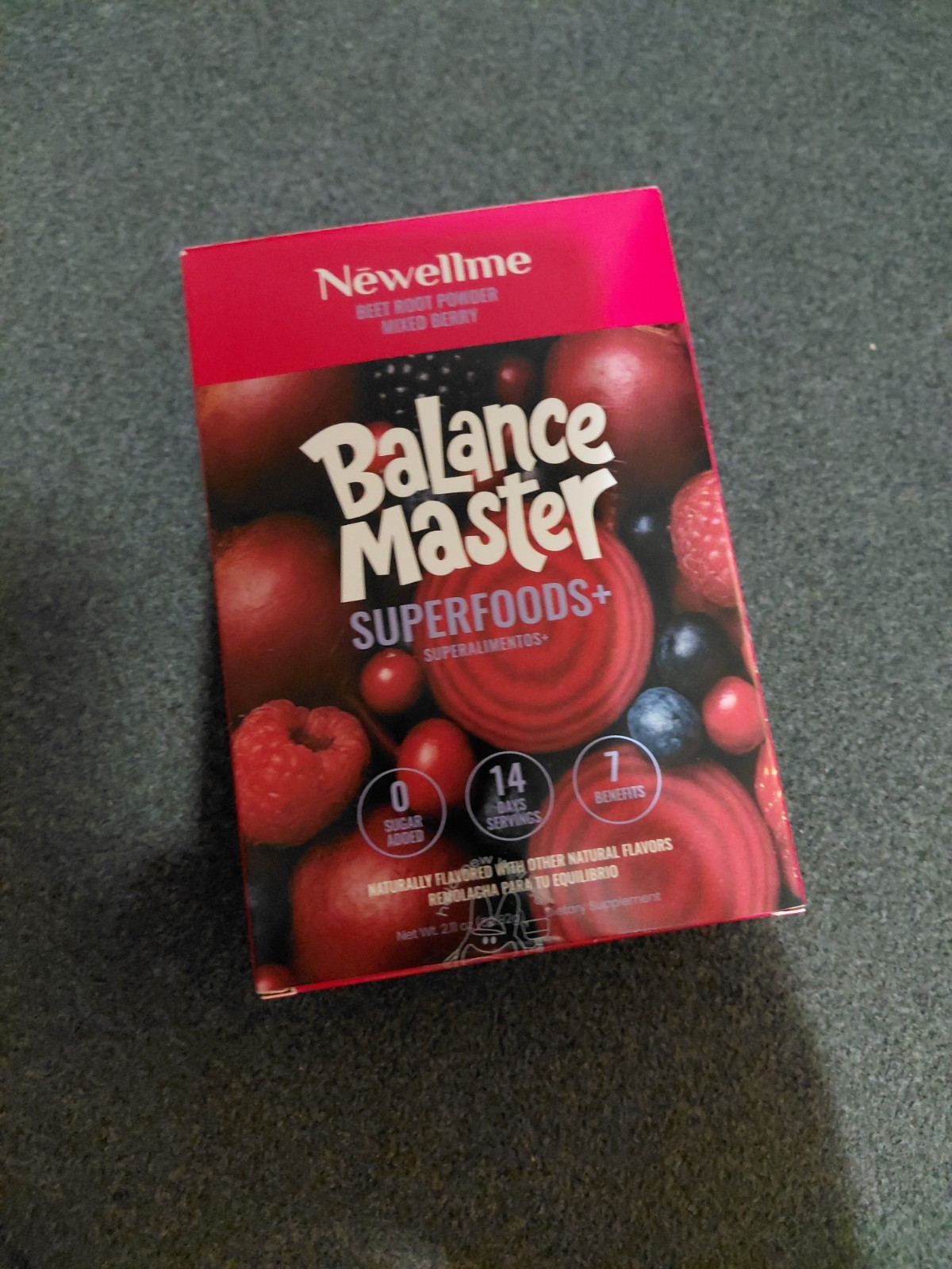 Newellme Balance Master Superfoods+ Beetroot Powder Mixed Berry Sugar-Free