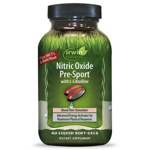 Irwin Naturals Nitric Oxide Pre Sport Softgels 60 Ct