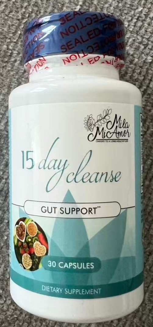 15 Day Cleanse Gut Support 2 Pack 60 Capsules, Detox Supplement