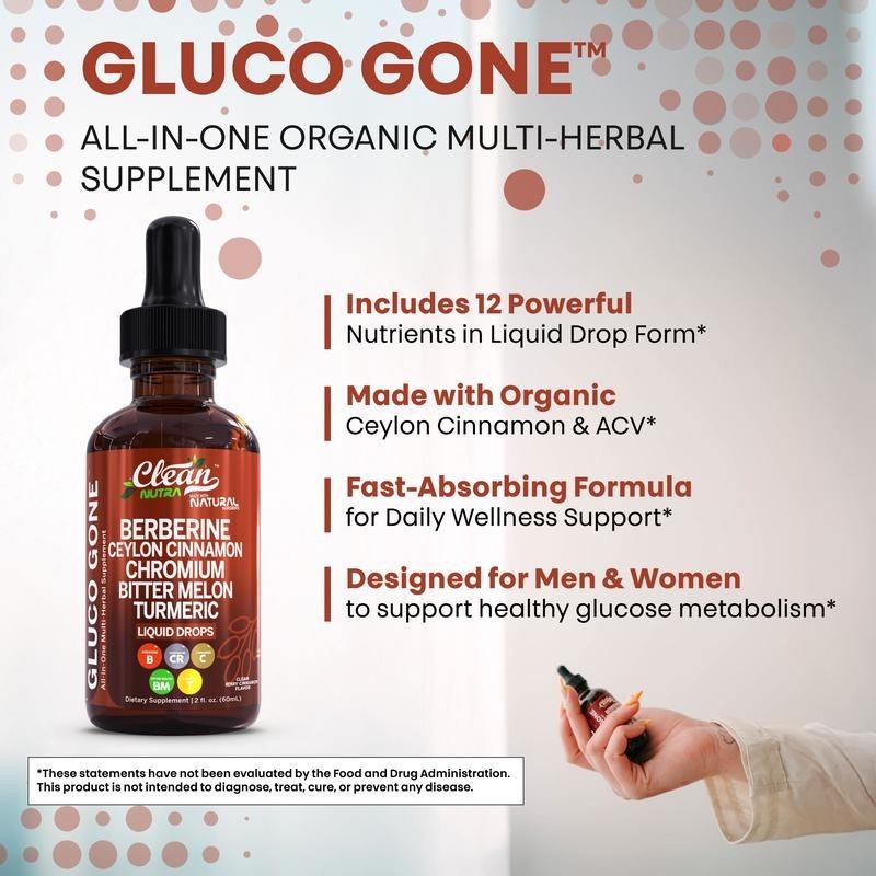 Clean Nutra Berberine containing Ceylon Cinnamon Supplement Liquid Drops