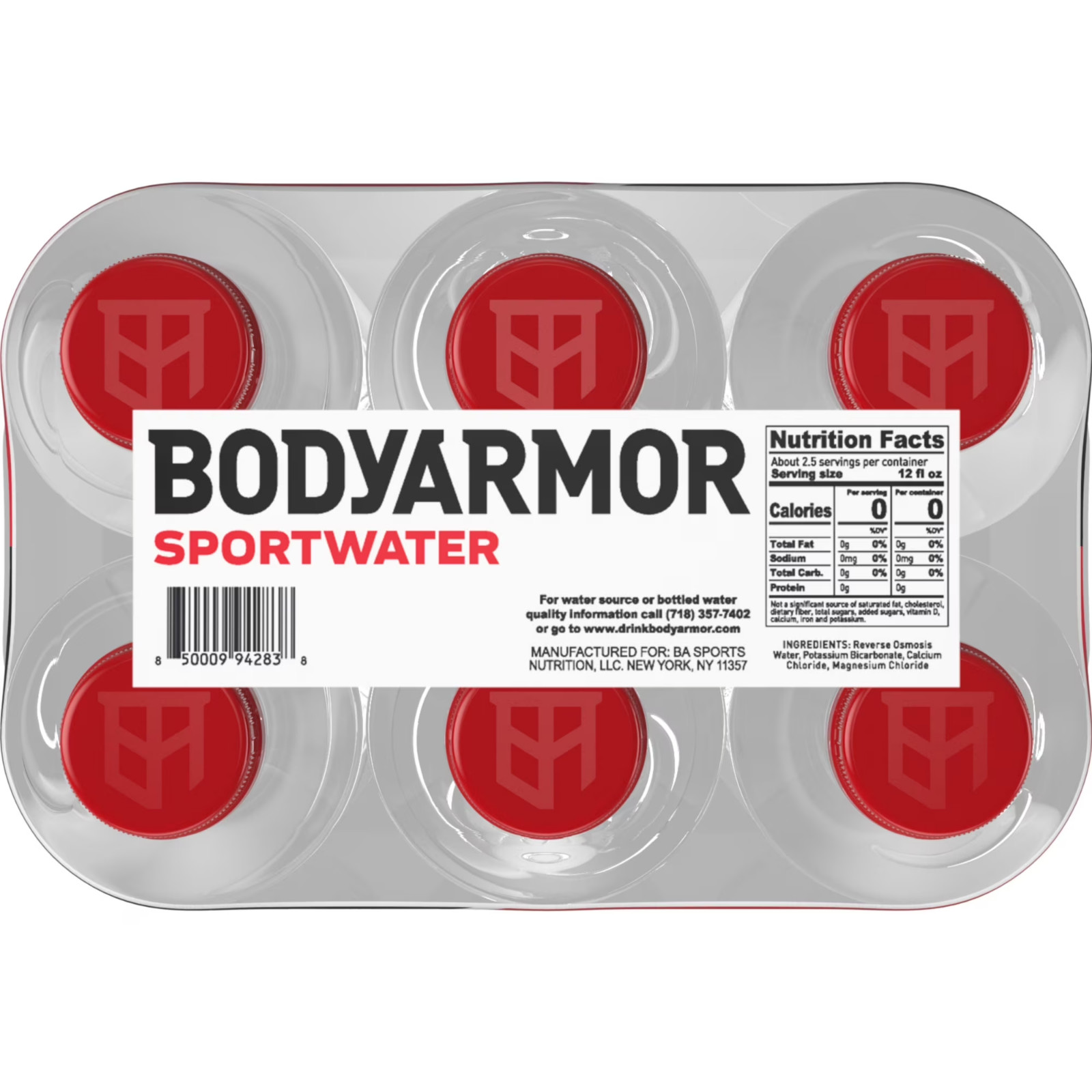 ( 6 Pack ) Electrolyte Alkaline Sport Water Bottles – 1 Liter Free Shipping