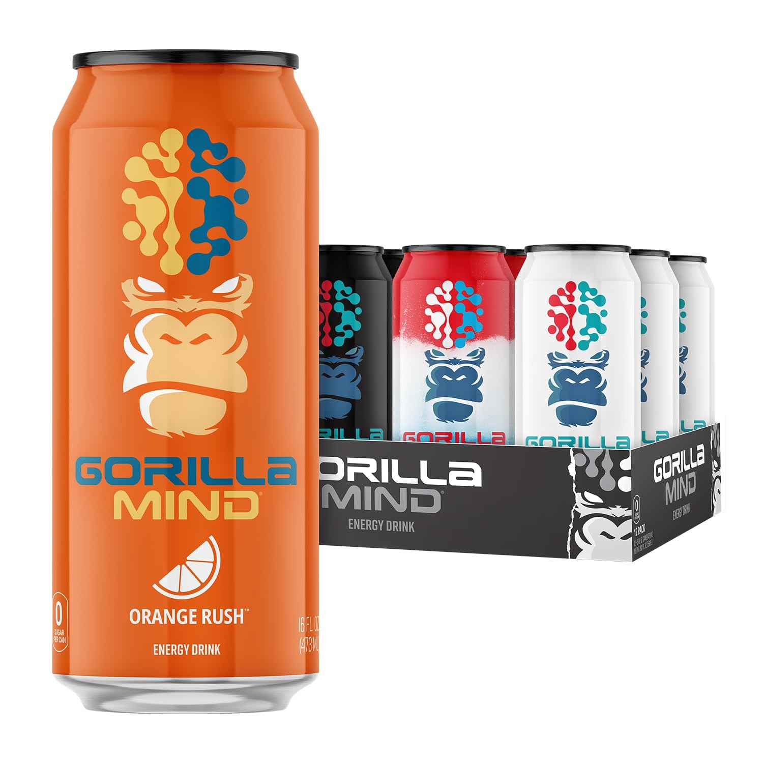Gorilla Mind Energy Drink | Unmatched Energy · Amplified Focus | NAcetylLTyro…