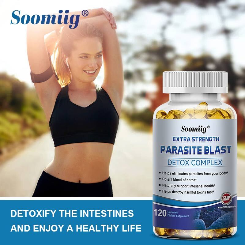 Colon Cleanse Anti-Parasite Detox Complex Eliminat Parasites Digestive 120