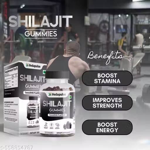 Premium Shilajeet Gummies Natural Energy & Wellness Support Vedapulse