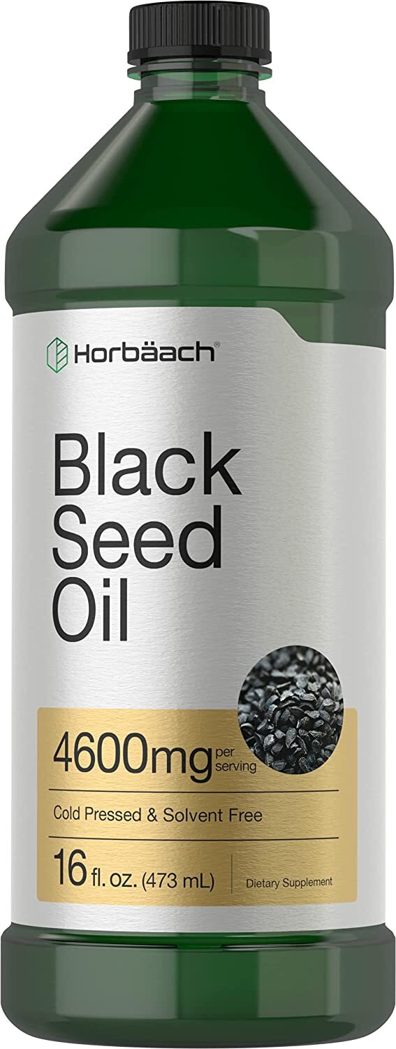 Black Seed Oil | 16 oz | Cold Pressed Nigella Sativa | Vegetarian | by Horbaach