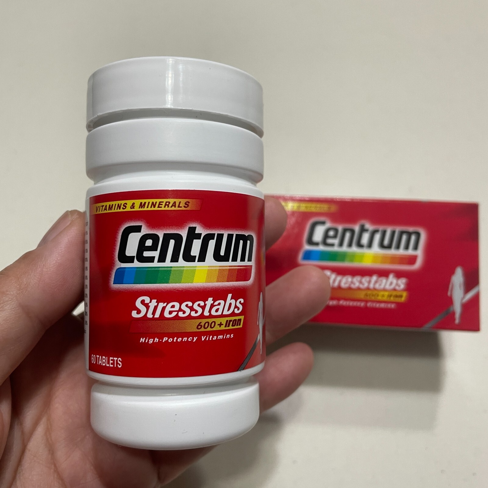 5x 60 Tablet Stresstabs 600 Vitamin Iron Minerals High Relieve Stress Zinc