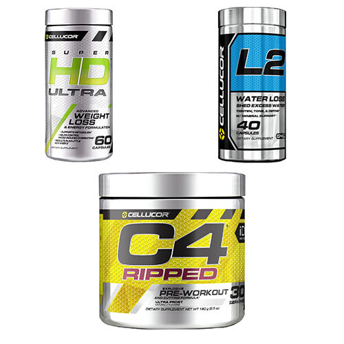 Cellucor C4 Ripped 30 Servings / P6 Red 120 / Super HD Fat burner / PROBIOTIC