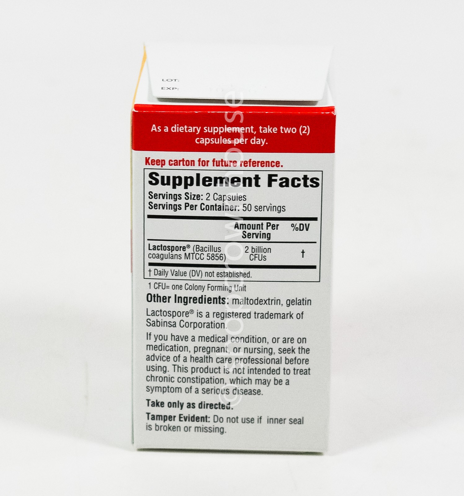 BACID Daily Probiotic 2 billion CFU Digestive & Immune 100 capsules NIB 10/2026