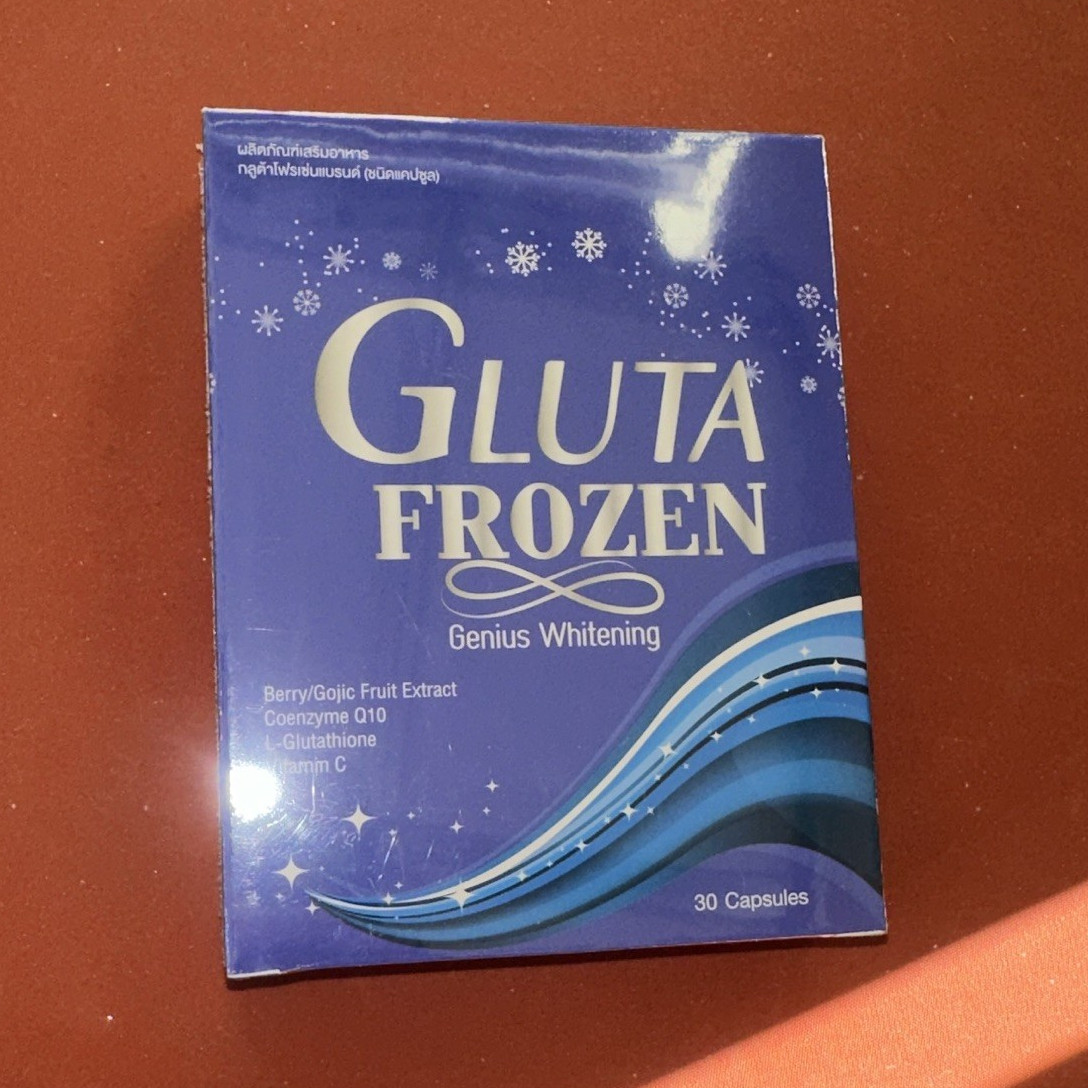 Gluta Frozen Genius Whitening Capsules w/ L-Glutathione Fish Collagen 30ct