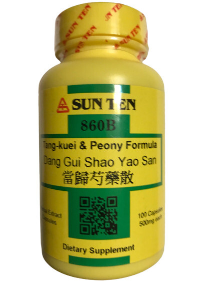 Sun Ten – Tang-kuei & Peony Formula, Capsules / Dang Gui Shao Yao San / 當歸芍藥散
