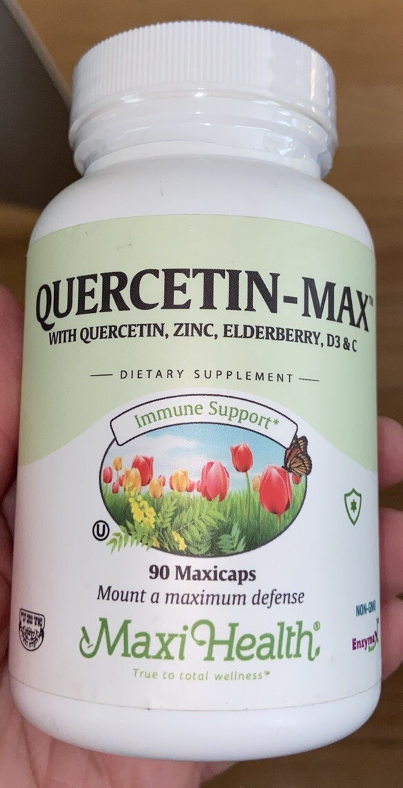 Maxi Health Quercetin Max – Vitamin C- D- Zinc + Elderberry – 90 Capsules