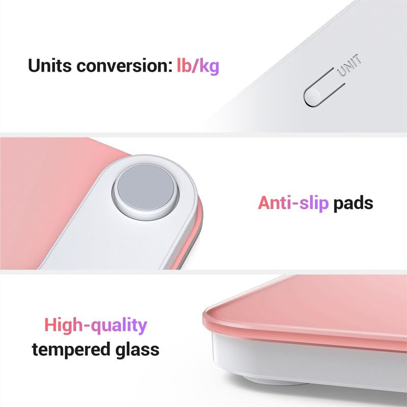 Bathroom Scale for Body Weight, Highly Accurate Digital Weighing Machine for Peo
