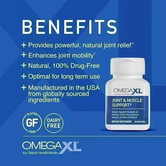 Omega XL 300 Capsules-Green Lipped Mussel Joint & Muscle Relief Supplement