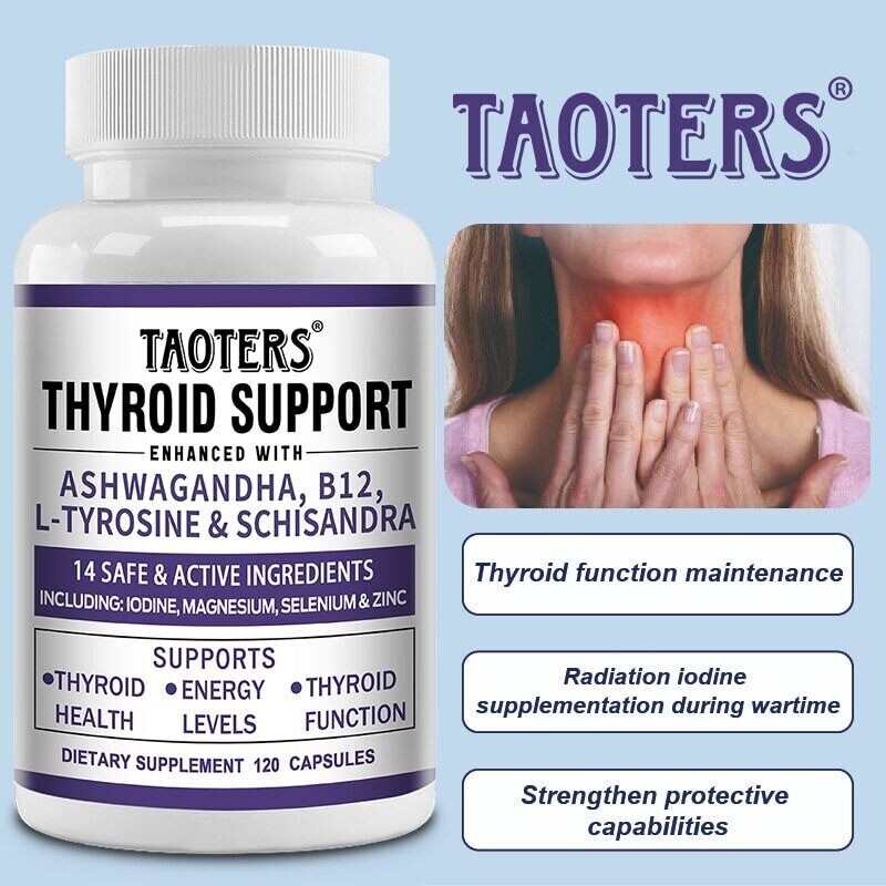 Thyroid Support with Iodine – Metabolism Booster, Energy Booster, Increase Focus