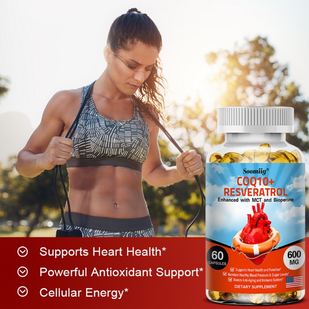 Soomiig CoQ10 300 mg. 30/60 Capsules Heart Health Energy