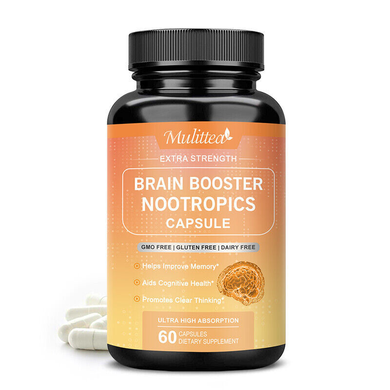 Brain Supplements & Nootropics – Memory Focus Mental Concentration Booster Caps