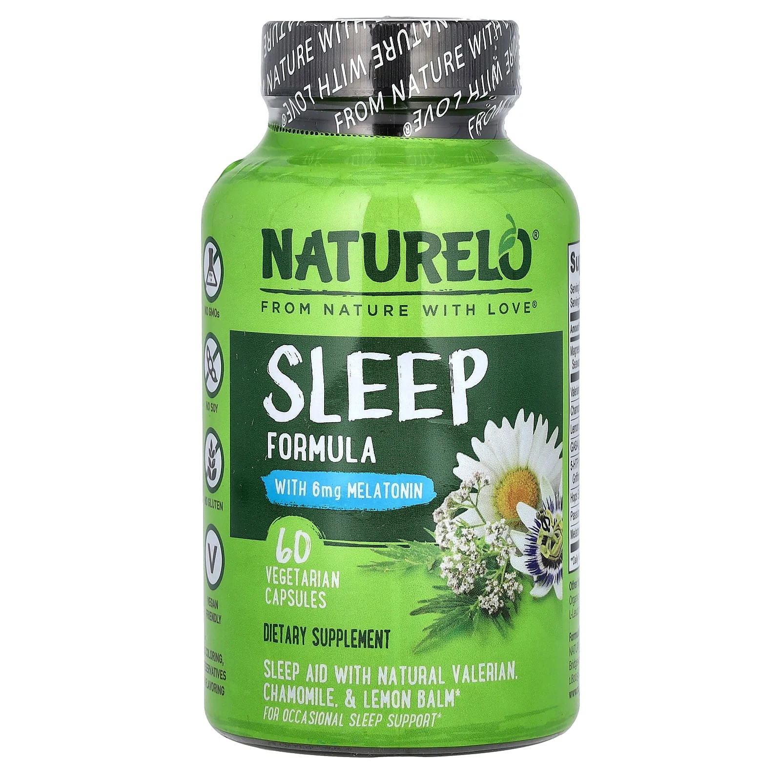 2 X NATURELO, Sleep Formula, 60 Vegetarian Capsules