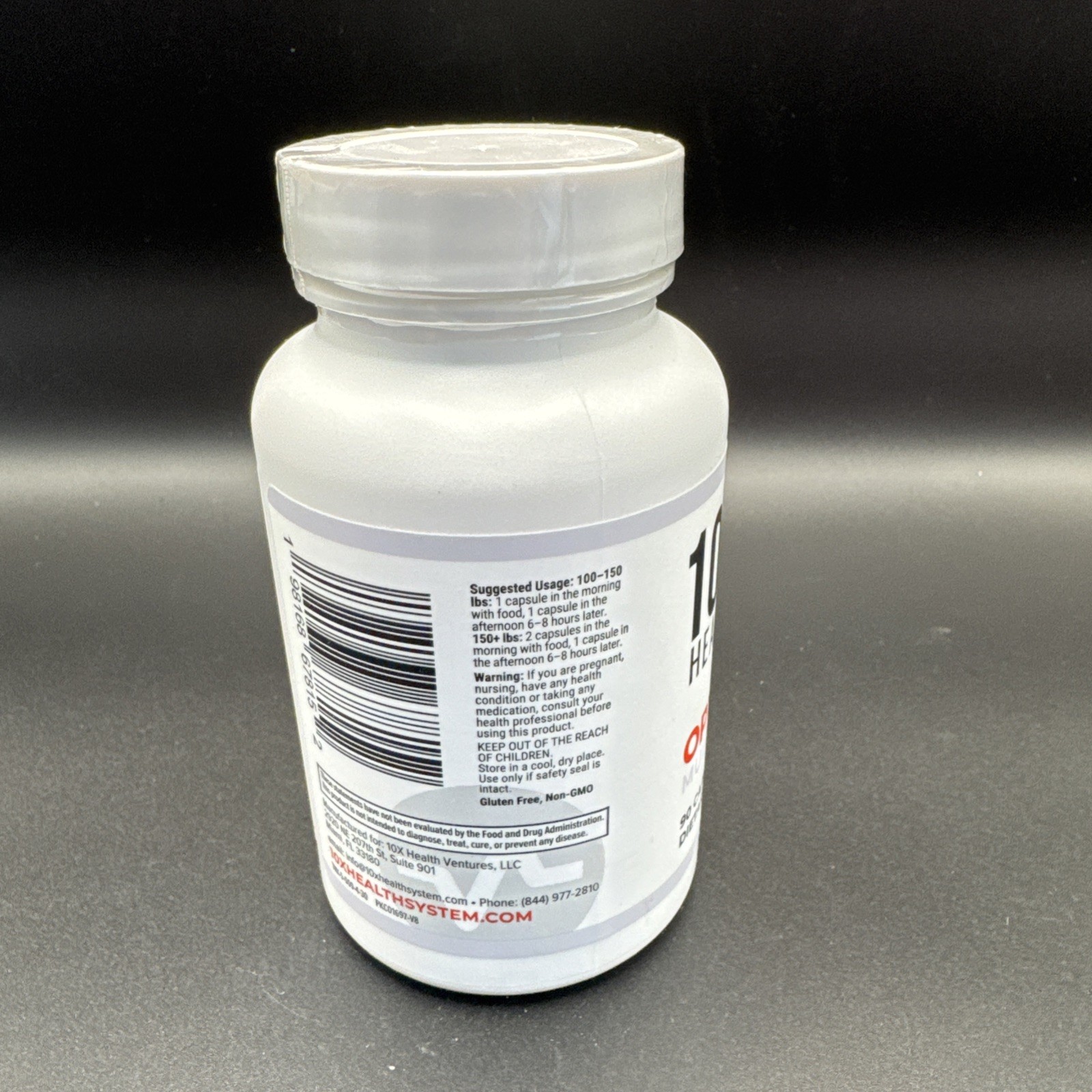 10X Health Optimize Multivitamin 90 Capsules Methylated EXP 07/2027 D