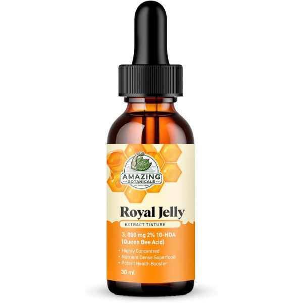 Amazing Botanicals Royal Jelly Extract Tincture 3,000 mg Natural Energy & Immune