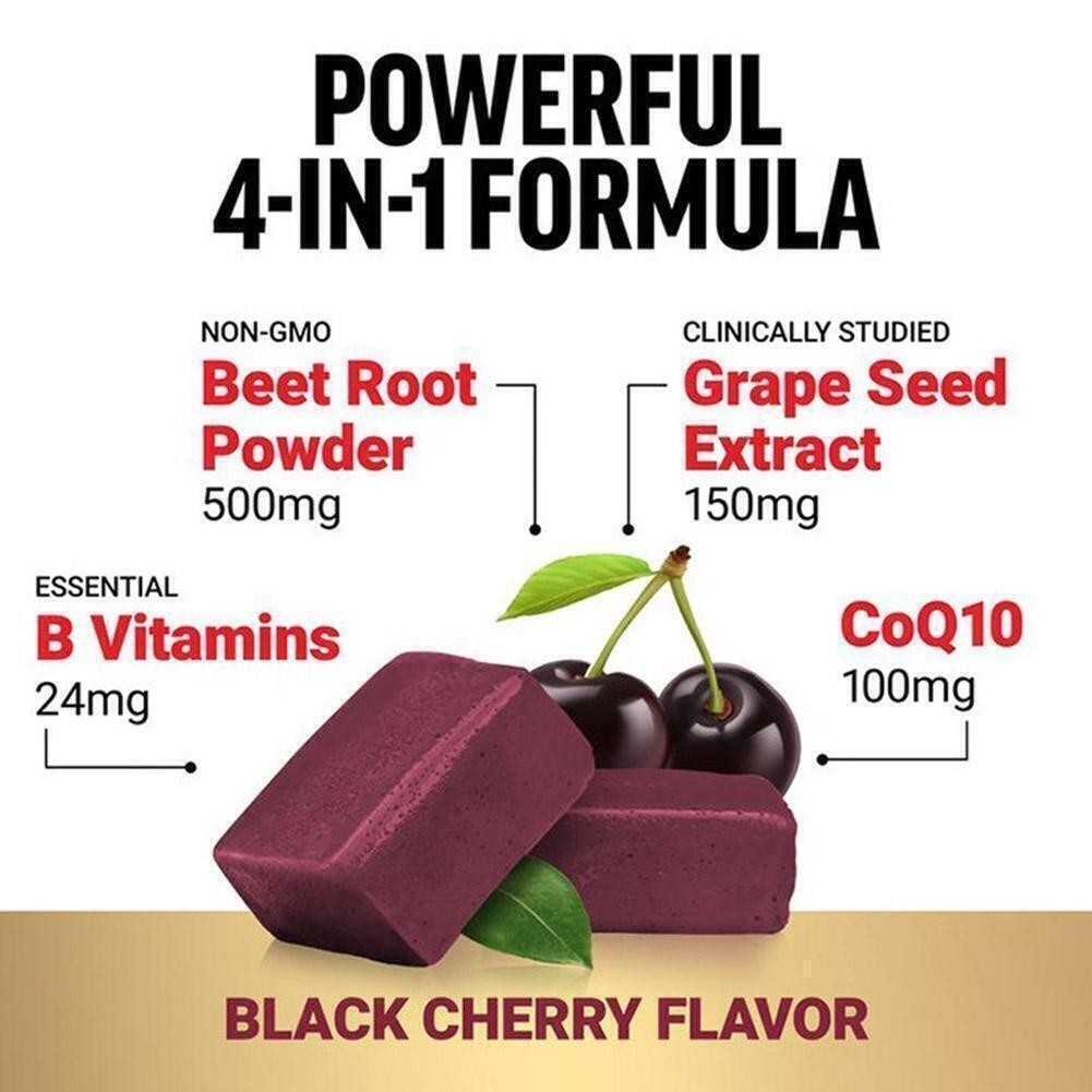 US FORCE FACTOR Total Beets Ultimate Heart Health Pressure Blood Support Chews