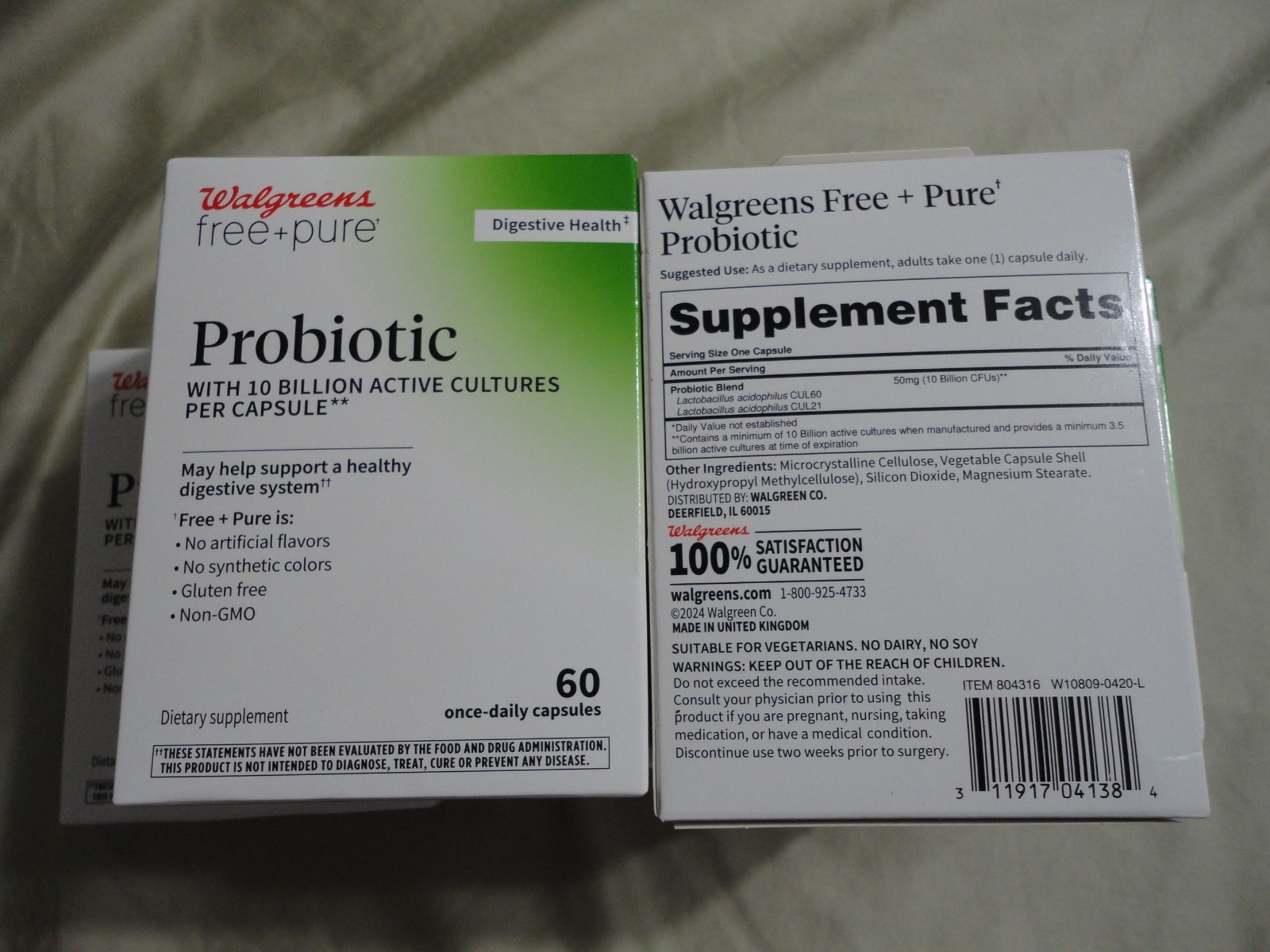 Walgreens Probiotic 10 Billion Active Cultures Per Capsule 10 Month Supply