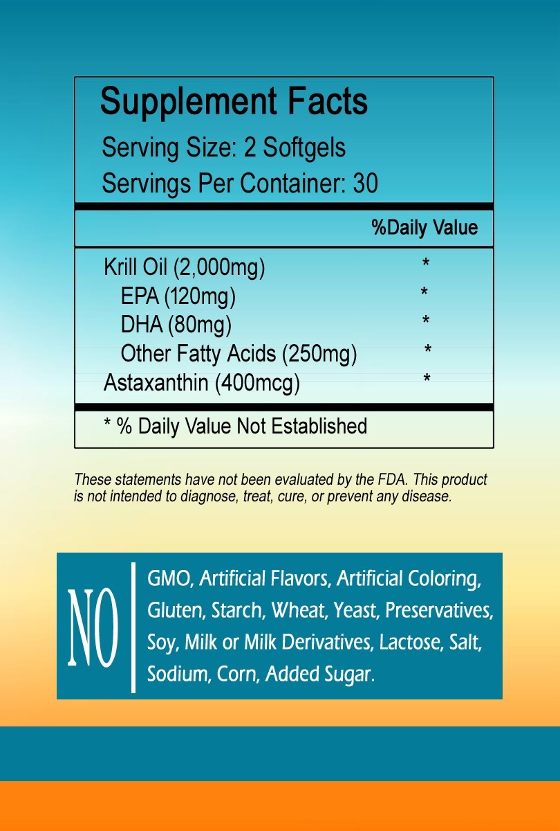Antarctic Krill Oil Softgels 2000mg Per Servings – A Smart Choice’
