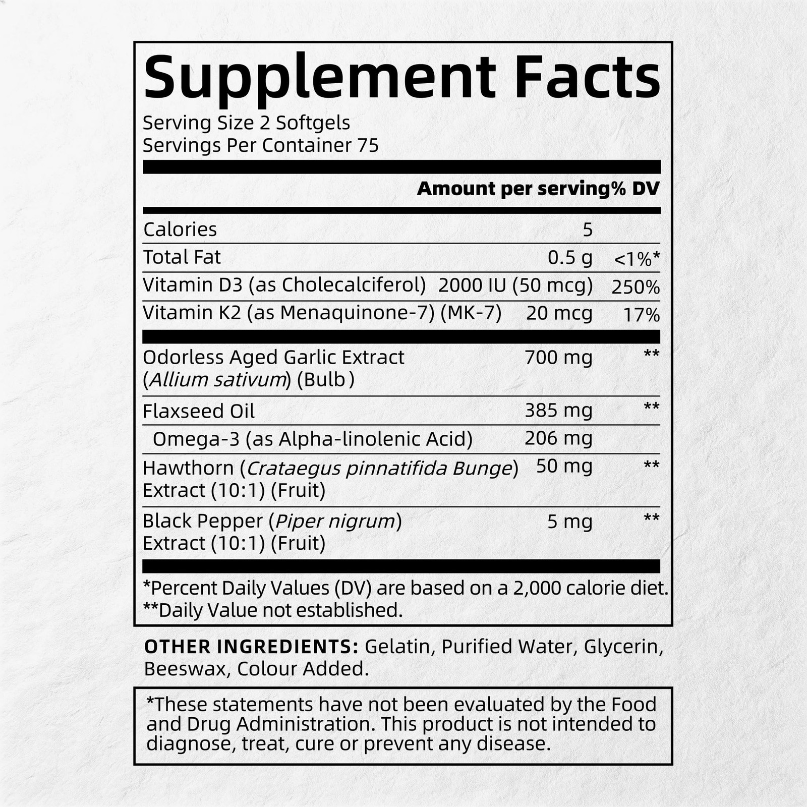 Aged Black Garlic Extract 700mg with Vitamin 150 Count Ajo negro añejo